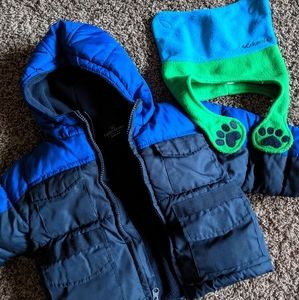 Columbia winter hat, faded glory winter coat